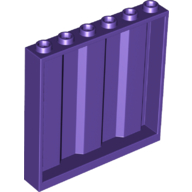 LEGO® los onderdeel Paneel in kleur Donkerpaars 23405