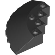 LEGO® los onderdeel Steen Rond in kleur Zwart 95188