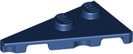 LEGO® los onderdeel Wig Plaat in kleur Donkerblauw 65429