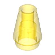 Plaatje in Gallery viewer laden, LEGO® los onderdeel Kegel in kleur Doorzichtig Geel 4589b