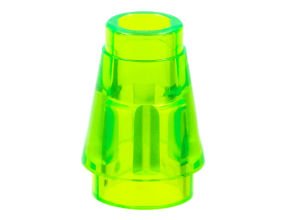 LEGO® los onderdeel Kegel Doorschijnend Helder Groen 4589b