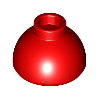 Plaatje in Gallery viewer laden, LEGO® los onderdeel Steen Rond in kleur Rood 20952