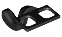 Plaatje in Gallery viewer laden, LEGO® los onderdeel Lijf Accessoire in kleur Zwart 15504