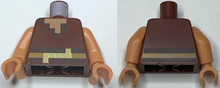 Plaatje in Gallery viewer laden, LEGO® Lijf met Motief Roodachtig Bruin 973pb4247c01