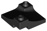 LEGO® los onderdeel Steen Boog in kleur Zwart 73682