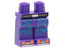 Plaatje in Gallery viewer laden, LEGO® onderdeel Benen met Motief Donkerpaars 970c00pb1227