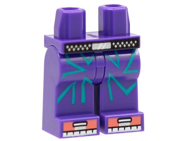 LEGO® onderdeel Benen met Motief Donkerpaars 970c00pb1227