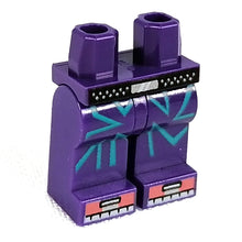 Plaatje in Gallery viewer laden, LEGO® onderdeel Benen met Motief Donkerpaars 970c00pb1227