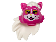 Plaatje in Gallery viewer laden, LEGO® los onderdeel Hoofd Aangepast Donker Roze 77197pb02