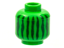 Plaatje in Gallery viewer laden, LEGO® los onderdeel Hoofd in kleur Fel Groen 3626cpb2763