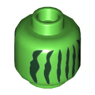 LEGO® los onderdeel Hoofd in kleur Fel Groen 3626cpb2763