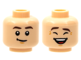 LEGO® los onderdeel Hoofd in kleur Lichte Noga 3626pb2800