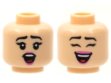Plaatje in Gallery viewer laden, LEGO® los onderdeel Hoofd in kleur Lichte Noga 3626pb2802