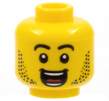 Plaatje in Gallery viewer laden, LEGO® los onderdeel Hoofd in kleur Geel 3626cpb2898