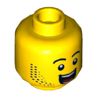 Plaatje in Gallery viewer laden, LEGO® los onderdeel Hoofd in kleur Geel 3626cpb2898