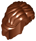 LEGO® los onderdeel Haar in kleur Roodachtig Bruin 90396