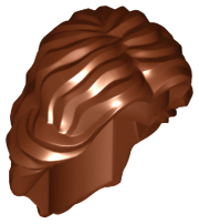 LEGO® los onderdeel Haar in kleur Roodachtig Bruin 90396
