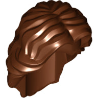 LEGO® los onderdeel Haar in kleur Roodachtig Bruin 90396