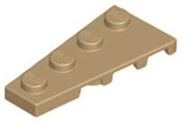 LEGO® los onderdeel Wig Plaat Donker Geelbruin 41770