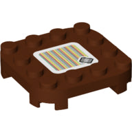 Plaatje in Gallery viewer laden, LEGO® Plaat Aangepast met Motief Roodachtig Bruin 66792pb005