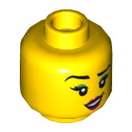 Plaatje in Gallery viewer laden, LEGO® los onderdeel Hoofd in kleur Geel 3626cpb2901