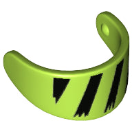 Plaatje in Gallery viewer laden, LEGO® los onderdeel Hoofddeksel Accessoire Limoen 2447pb04