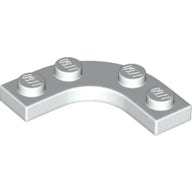 LEGO® los onderdeel Plaat Rond in kleur Wit 68568