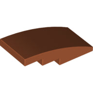 Plaatje in Gallery viewer laden, LEGO® los onderdeel Dakpan Gebogen Donker Oranje 93606