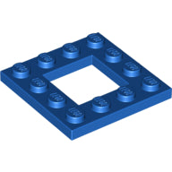 LEGO® los onderdeel Plaat Aangepast in kleur Blauw 64799