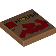 Plaatje in Gallery viewer laden, LEGO® los onderdeel Tegel met Motief Medium Noga 3068pb1657