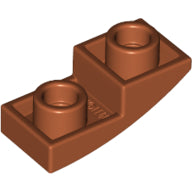 Plaatje in Gallery viewer laden, LEGO® los onderdeel Dakpan Gebogen Donker Oranje 24201