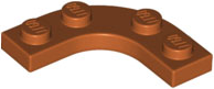 LEGO® los onderdeel Plaat Rond in kleur Donker Oranje 68568