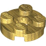 LEGO® los onderdeel Plaat Rond in kleur Parel Goud 4032
