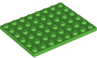 LEGO® los onderdeel Plaat Algemeen in kleur Fel Groen 3036