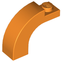 Plaatje in Gallery viewer laden, LEGO® los onderdeel Steen Boog in kleur Oranje 6005