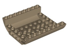 LEGO® los onderdeel Dakpan Gebogen Donker Geelbruin 54091