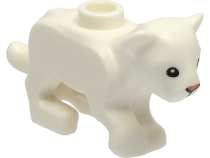 LEGO® los onderdeel Landdier in kleur Wit 77307pb02