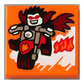 LEGO® los onderdeel Tegel met Motief Oranje 3068pb1768