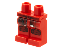 Plaatje in Gallery viewer laden, LEGO® los onderdeel Benen met Motief Rood 970c00pb1223