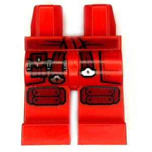 LEGO® los onderdeel Benen met Motief Rood 970c00pb1223