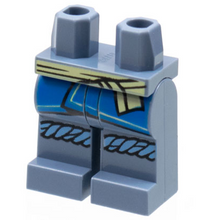 Plaatje in Gallery viewer laden, LEGO® los onderdeel Benen met Motief Zandblauw 970c00pb1307