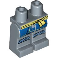 Plaatje in Gallery viewer laden, LEGO® los onderdeel Benen met Motief Zandblauw 970c00pb1307