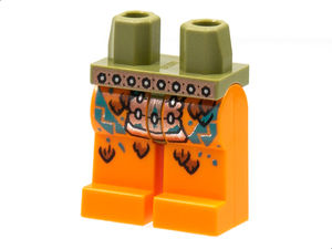 LEGO® los onderdeel Benen met Motief Olijfgroen 970c04pb13