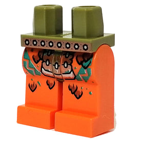 LEGO® los onderdeel Benen met Motief Olijfgroen 970c04pb13
