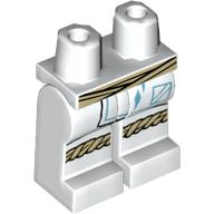 Plaatje in Gallery viewer laden, LEGO® los onderdeel Benen met Motief Wit 970c00pb1314