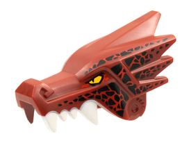 LEGO® Dier Onderdelen met Motief Donkerrood 65428pb02