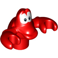 Plaatje in Gallery viewer laden, LEGO® los onderdeel Waterdier in kleur Rood bb0624pb01