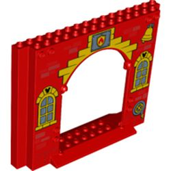 LEGO® los onderdeel Paneel met Motief Rood 15626pb10