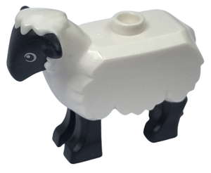 LEGO® los onderdeel Landdier in kleur Wit 74188pb01