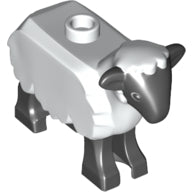 Plaatje in Gallery viewer laden, LEGO® los onderdeel Landdier in kleur Wit 74188pb01